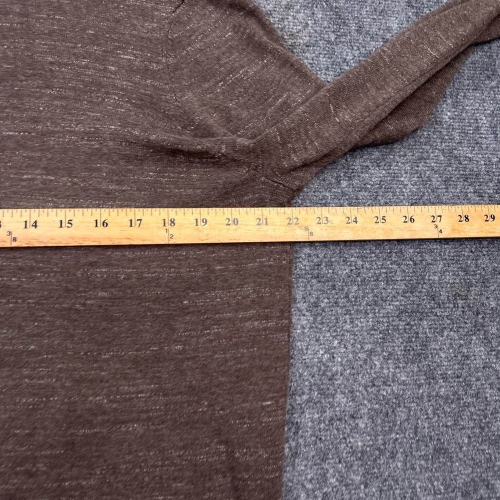 Jos A Bank 1/4 Zip Pullover Knit Sweater Mens Size XL Coffee Brown Mock Neck - Picture 11 of 12